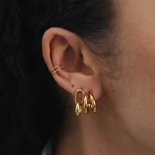 Load image into Gallery viewer, Madina Hoop Stud Earrings Stainless Steel