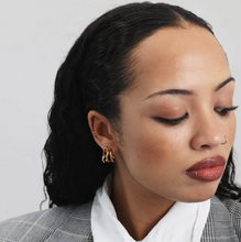Load image into Gallery viewer, Madina Hoop Stud Earrings Stainless Steel
