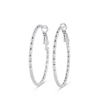 Load image into Gallery viewer, Sansa Organic Hoop Earrings