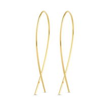 Load image into Gallery viewer, Zephyr Wire Loop Earrings Stainless Steel