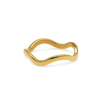 Load image into Gallery viewer, Johanna Wavy Ring Stainless Steel
