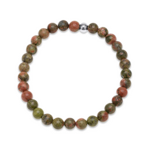 Load image into Gallery viewer, Erika Stone Bead Bracelet Stainless Steel
