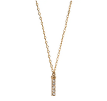 Load image into Gallery viewer, Juno Crystal Letter Necklace Stainless Steel