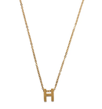 Load image into Gallery viewer, Viola Letter Necklace GOLD Stainless Steel