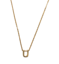 Load image into Gallery viewer, Viola Letter Necklace GOLD Stainless Steel
