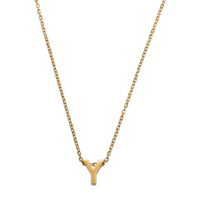 Load image into Gallery viewer, Viola Letter Necklace GOLD Stainless Steel