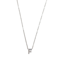 Load image into Gallery viewer, Viola Letter Necklace SILVER Stainless Steel