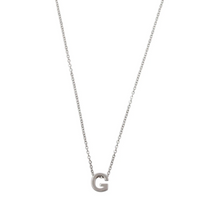 Load image into Gallery viewer, Viola Letter Necklace SILVER Stainless Steel