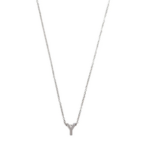 Load image into Gallery viewer, Viola Letter Necklace SILVER Stainless Steel