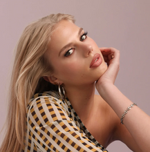 Load image into Gallery viewer, Stine Hoop Stud Earrings Stainless Steel
