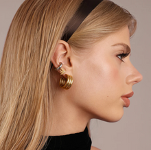 Load image into Gallery viewer, Liv Multi-Layered Stud Earrings Stainless Steel