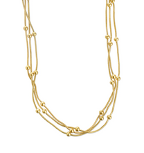 Load image into Gallery viewer, Oda Multi-Strand Bead Necklace Stainless Steel