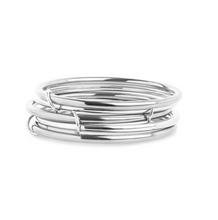 Load image into Gallery viewer, Rory 5 pcs Stacked Bangle Bracelet Stainless Steel