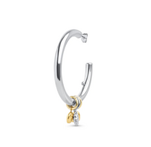 Load image into Gallery viewer, Peg Sleek Hoop Stud Earrings