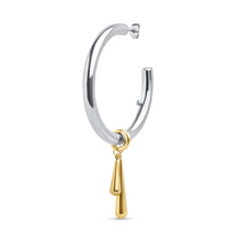 Load image into Gallery viewer, Peg Sleek Hoop Stud Earrings