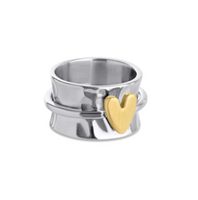 Load image into Gallery viewer, Idun Heart Statement Ring Stainless Steel