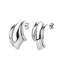 Load image into Gallery viewer, Tay Structured Stud Earrings Stainless Steel