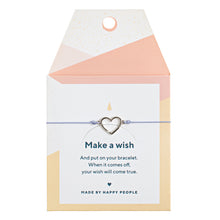 Load image into Gallery viewer, Heart Outlined Silk Bracelet