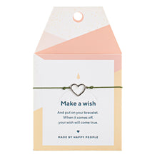 Load image into Gallery viewer, Heart Outlined Silk Bracelet