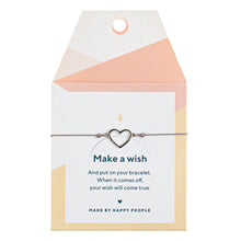 Load image into Gallery viewer, Heart Outlined Silk Bracelet