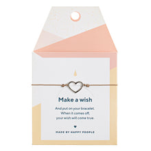 Load image into Gallery viewer, Heart Outlined Silk Bracelet