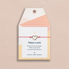 Load image into Gallery viewer, Heart Outlined Silk Bracelet