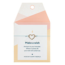 Load image into Gallery viewer, Heart Outlined Silk Bracelet