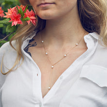 Load image into Gallery viewer, Lariat Pearl Necklace