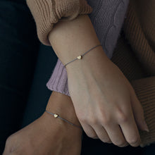 Load image into Gallery viewer, Sliding Heart Silk Bracelet Set