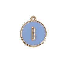 Load image into Gallery viewer, Enamel Letter Plate Pendant