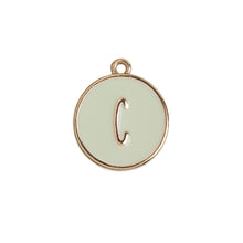 Load image into Gallery viewer, Enamel Letter Plate Pendant