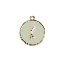 Load image into Gallery viewer, Enamel Letter Plate Pendant