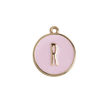 Load image into Gallery viewer, Enamel Letter Plate Pendant