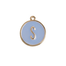 Load image into Gallery viewer, Enamel Letter Plate Pendant