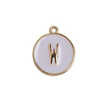 Load image into Gallery viewer, Enamel Letter Plate Pendant