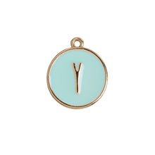 Load image into Gallery viewer, Enamel Letter Plate Pendant