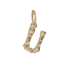 Load image into Gallery viewer, Bamboo Letter Pendant
