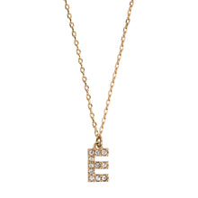 Load image into Gallery viewer, Chrystal Letter Necklace Stainless Steel