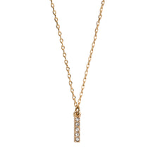 Load image into Gallery viewer, Chrystal Letter Necklace Stainless Steel