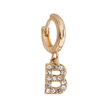 Load image into Gallery viewer, Chrystal Letter Hoop