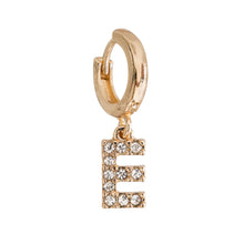 Load image into Gallery viewer, Chrystal Letter Hoop