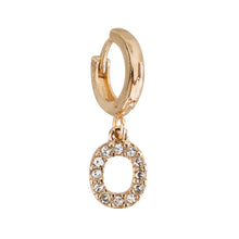 Load image into Gallery viewer, Chrystal Letter Hoop