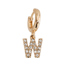 Load image into Gallery viewer, Chrystal Letter Hoop