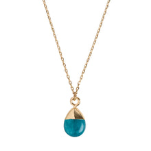 Load image into Gallery viewer, Gold Dipped Aquamarine Necklace