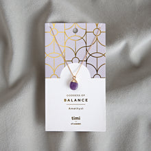 Load image into Gallery viewer, Gold Dipped Amethyst Necklace