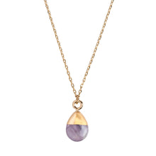 Load image into Gallery viewer, Gold Dipped Amethyst Necklace
