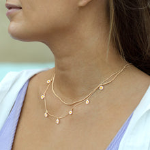 Load image into Gallery viewer, Pink Small Flowers Bead Necklace