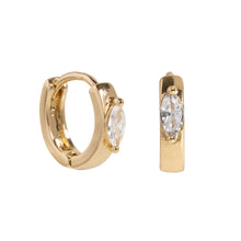 Load image into Gallery viewer, Delicate Hoop with Crystal