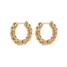 Load image into Gallery viewer, Soft Twisted Hoop Earrings