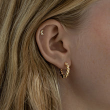 Load image into Gallery viewer, Soft Twisted Hoop Earrings